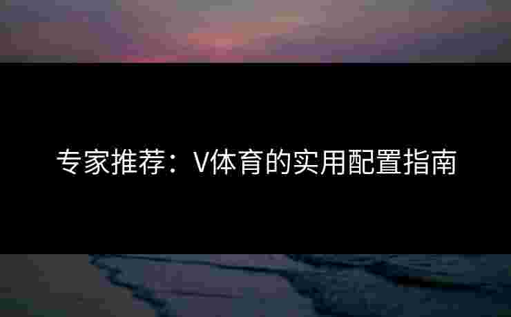专家推荐：V体育的实用配置指南
