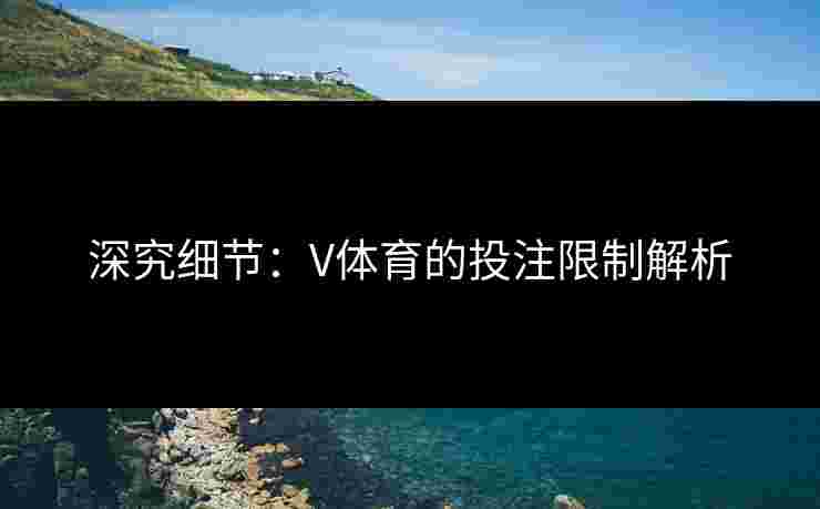 深究细节：V体育的投注限制解析