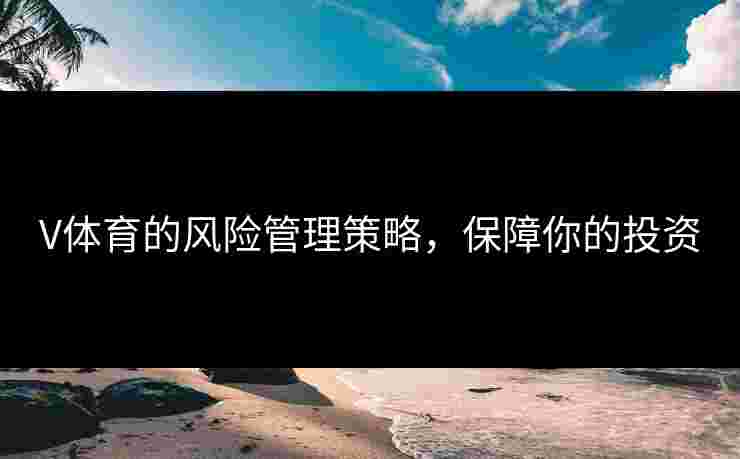 V体育的风险管理策略，保障你的投资